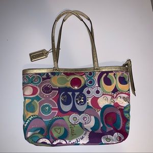 Coach Poppy Tote Multicolor